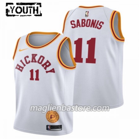 Maglia NBA Indiana Pacers Domantas Sabonis 11 Nike Classic Edition Swingman - Bambino